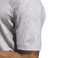 adidas Mens Ult 365 Texture Print Golf Polo, Beige