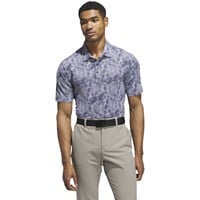 adidas Mens Ult 365 Texture Print Golf Polo, Navy
