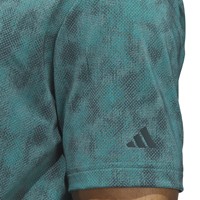 adidas Mens Ult 365 Texture Print Golf Polo, Teal