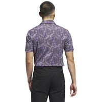 adidas Mens Ult 365 Texture Print Golf Polo, Dark Purple