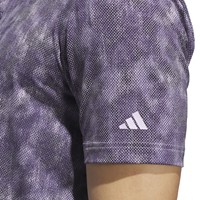 adidas Mens Ult 365 Texture Print Golf Polo, Dark Purple