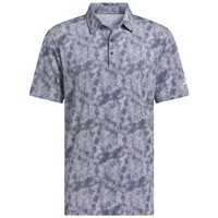 adidas Mens Ult 365 Texture Print Golf Polo, Navy