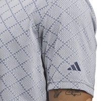 adidas Mens Ult 365 Houndstooth Jacquard Golf Polo, Navy