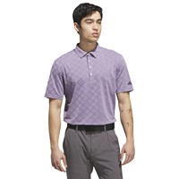 adidas Mens Ult 365 Houndstooth Jacquard Golf Polo, Dark Purple