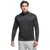 adidas Mens Perf Printed 1/4 Zip Golf Pullover, Black