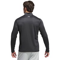 adidas Mens Perf Printed 1/4 Zip Golf Pullover, Black