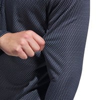 adidas Mens Perf Printed 1/4 Zip Golf Pullover, Navy