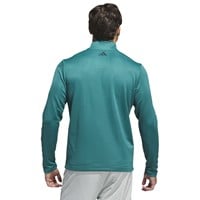 adidas Mens Perf Printed 1/4 Zip Golf Pullover, Teal