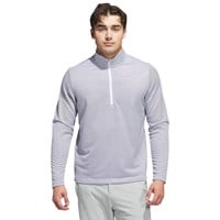 adidas Mens Perf Printed 1/4 Zip Golf Pullover, White