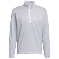 adidas Mens Perf Printed 1/4 Zip Golf Pullover, White