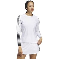 adidas Women's Ultimate365 Knit Long Sleeve Golf Shirt, White