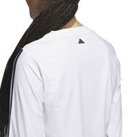 adidas Women's Ultimate365 Knit Long Sleeve Golf Shirt, White