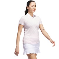adidas Womens Ult 365 Jacquard Golf Polo, Pink