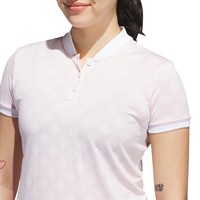 adidas Womens Ult 365 Jacquard Golf Polo, Pink