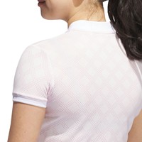 adidas Womens Ult 365 Jacquard Golf Polo, Pink