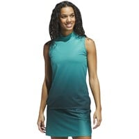 adidas Womens Ult 365 Gradient Sleeveless Mock Golf Top, Green