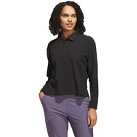 adidas Womens Long Sleeve Golf Polo, Black