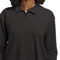 adidas Womens Long Sleeve Golf Polo, Black