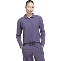 adidas Womens Long Sleeve Golf Polo, Dark Purple