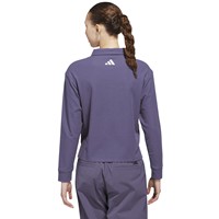 adidas Womens Long Sleeve Golf Polo, Dark Purple