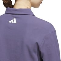 adidas Womens Long Sleeve Golf Polo, Dark Purple
