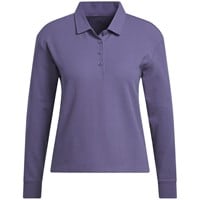 adidas Womens Long Sleeve Golf Polo, Dark Purple