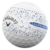 Callaway 2025 SuperSoft Splatter Golf Ball, White/Blue