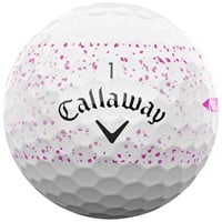 Callaway 2025 SuperSoft Splatter Golf Ball, White/Pink