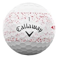 Callaway 2025 SuperSoft Splatter Golf Ball, White/Red