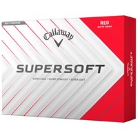 Callaway 2025 SuperSoft Matte Golf Ball, Red