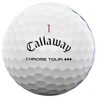 Callaway Chrome Tour Triple Diamond Triple Track Golf Ball, White