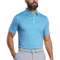 FootJoy Men's Allover Floral Lisle Golf Polo