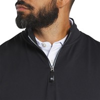 FootJoy Men's Approach 1/4 Zip Golf Vest, Black
