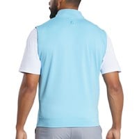 FootJoy Men's Approach 1/4 Zip Golf Vest, Light Blue