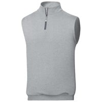 FootJoy Men's Approach 1/4 Zip Golf Vest, Grey
