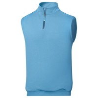 FootJoy Men's Approach 1/4 Zip Golf Vest, Light Blue