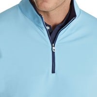 FootJoy Men's Lightweight Golf Pullover, Light Blue