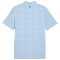 Puma Mens MATTR Houndstooth Golf Polo, Blue