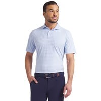 Puma Mens MATTR Houndstooth Golf Polo, Blue