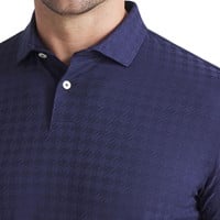 Puma Mens MATTR Houndstooth Golf Polo, Navy