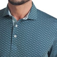 Puma Mens MATTR Lotus Print Golf Polo, Green