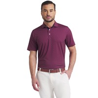 Puma Mens MATTR Lotus Print Golf Polo, Maroon