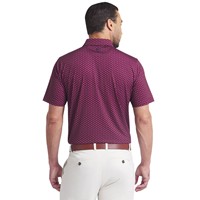 Puma Mens MATTR Lotus Print Golf Polo, Maroon