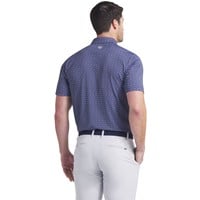 Puma Mens MATTR Lotus Print Golf Polo, Navy