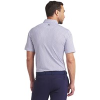 Puma Mens MATTR Lotus Print Golf Polo, White