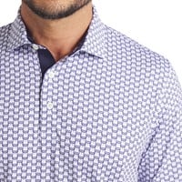 Puma Mens MATTR Lotus Print Golf Polo, White