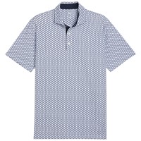 Puma Mens MATTR Lotus Print Golf Polo, White