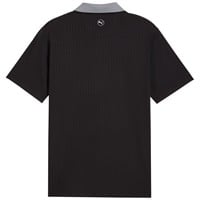 Puma Mens MATTR Stripe Jacquard Golf Polo, Black