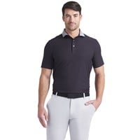 Puma Mens MATTR Stripe Jacquard Golf Polo, Black