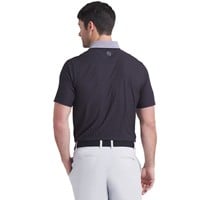 Puma Mens MATTR Stripe Jacquard Golf Polo, Black